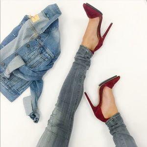 L.A.M.B. Shoes - Wine-Colored Suede Pumps L.A.M.B. Shoes - Wine-Colored Suede Pumps